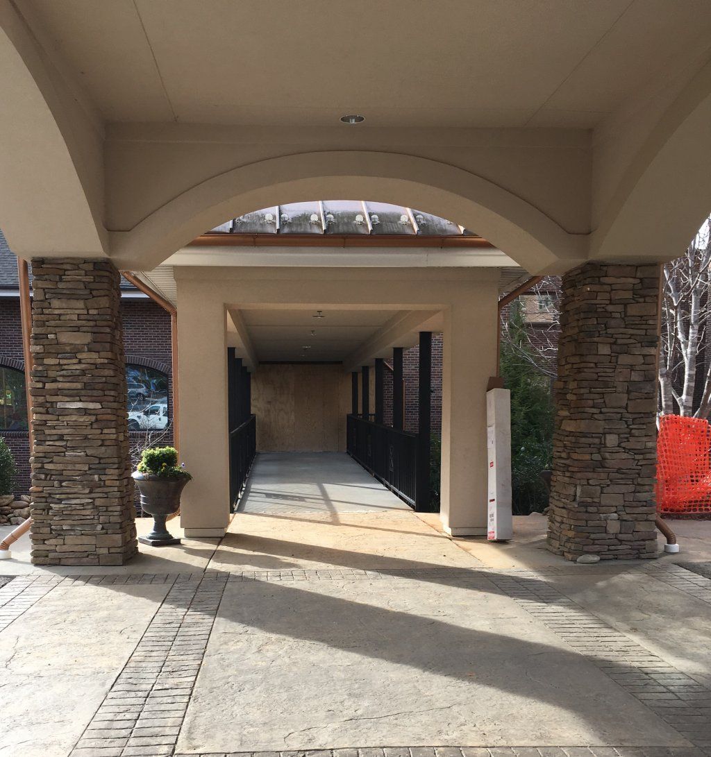 Stone Bridge After Construction — Horseshoe, NC — Carolina Concrete Designs Inc