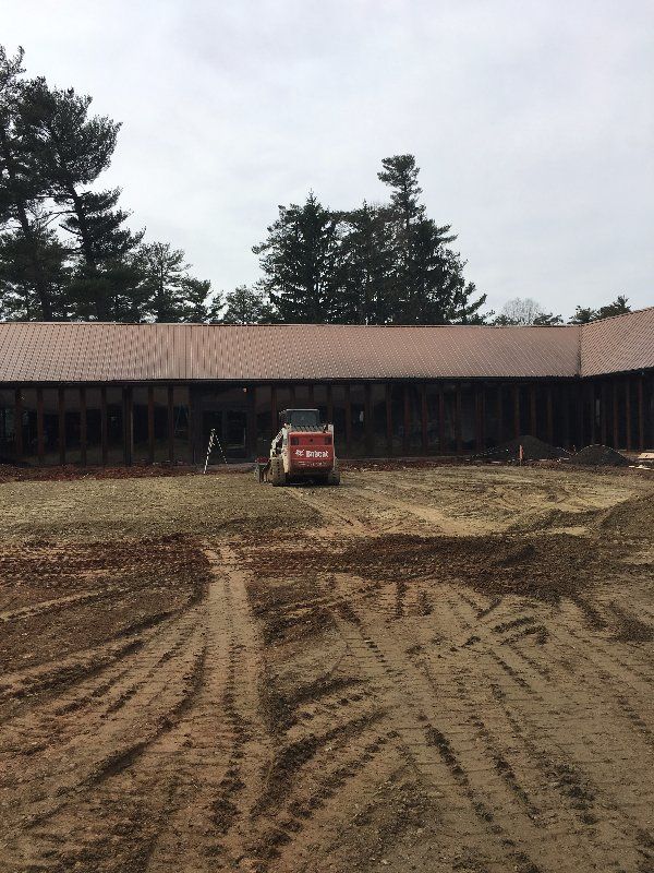 Bulldozer On-Site — Horseshoe, NC — Carolina Concrete Designs Inc