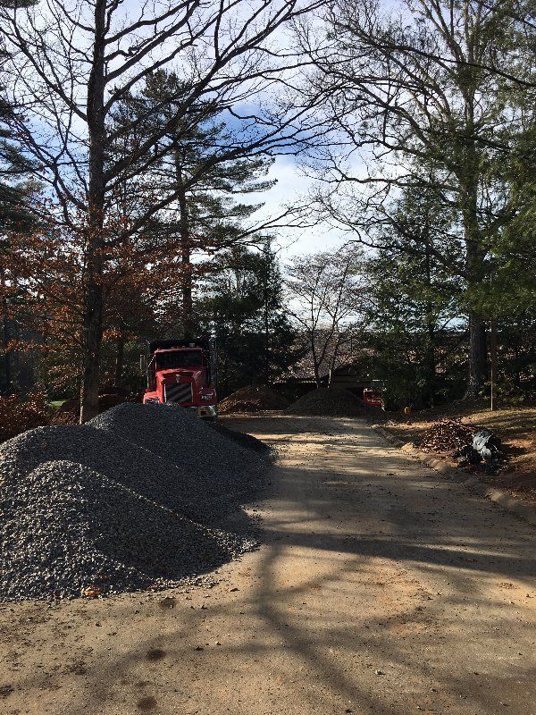 Pile Of Gravel — Horseshoe, NC — Carolina Concrete Designs Inc