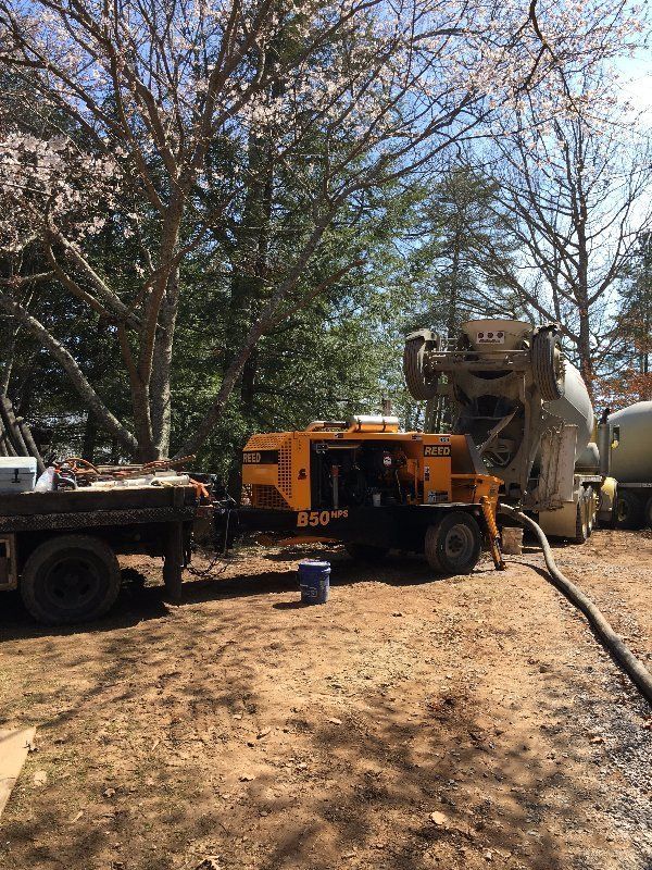 Pumping Concrete — Horseshoe, NC — Carolina Concrete Designs Inc