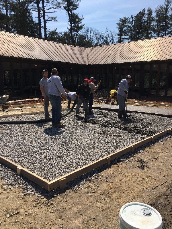Pumping Concrete On-Site — Horseshoe, NC — Carolina Concrete Designs Inc