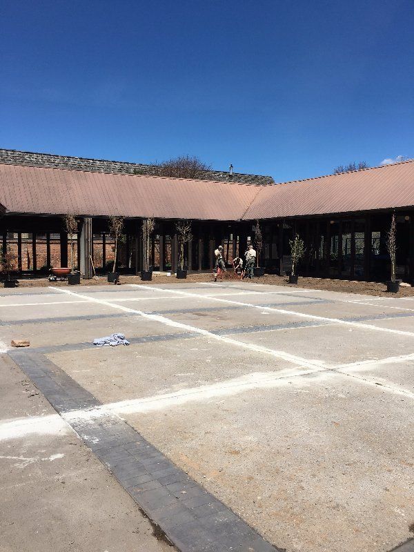 Prior To Cleaning The Driveway  — Horseshoe, NC — Carolina Concrete Designs Inc