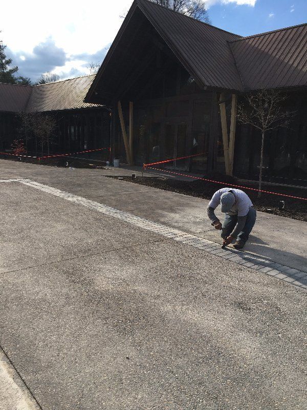 Driveway  After Drying — Horseshoe, NC — Carolina Concrete Designs Inc
