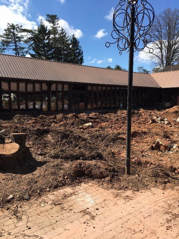 Land During Construction — Horseshoe, NC — Carolina Concrete Designs Inc