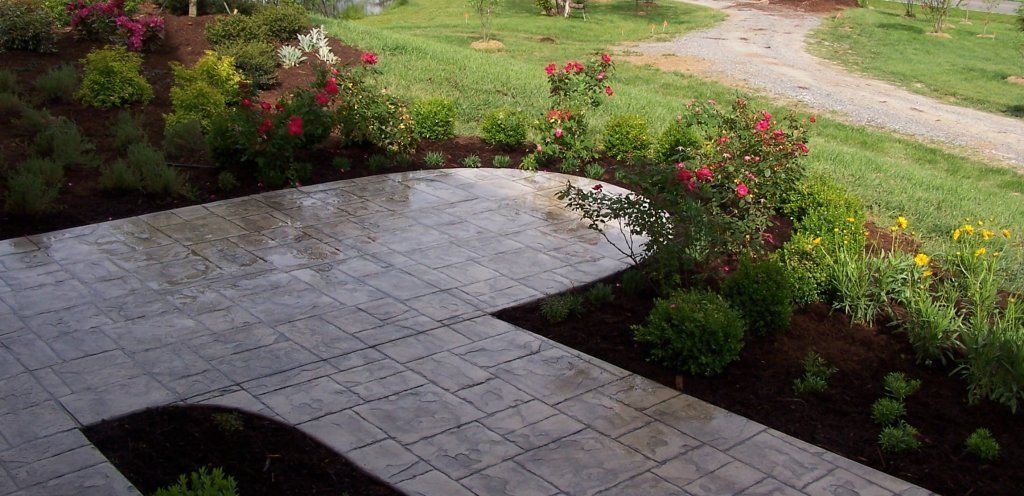 Concrete Curved Pathway — Horseshoe, NC — Carolina Concrete Designs Inc
