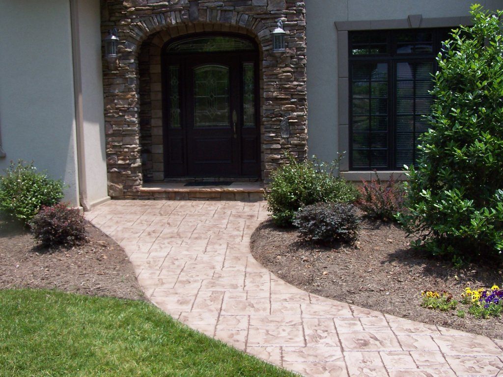 Stone Door Walls — Horseshoe, NC — Carolina Concrete Designs Inc