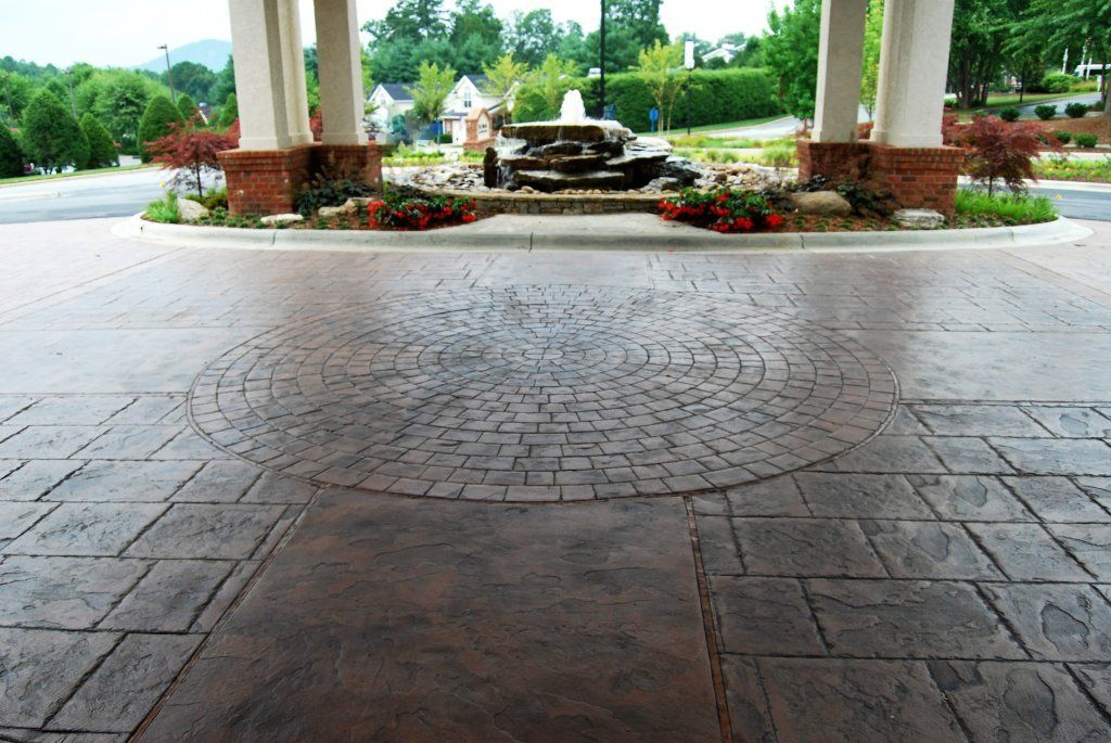 Stone Tile Driveway — Horseshoe, NC — Carolina Concrete Designs Inc