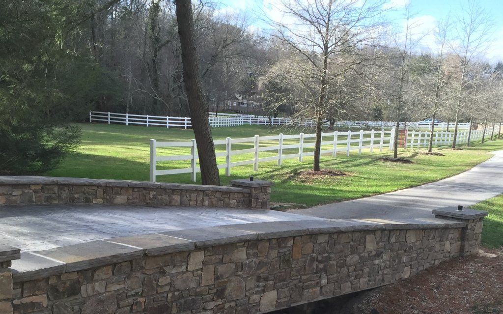 Concrete Stone Bridge — Horseshoe, NC — Carolina Concrete Designs Inc