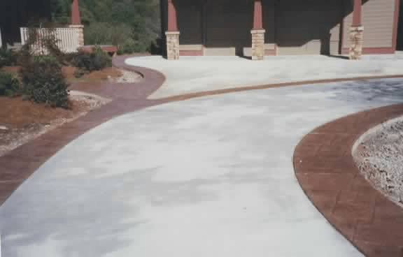 Concrete Curved Smooth Driveway — Horseshoe, NC — Carolina Concrete Designs Inc