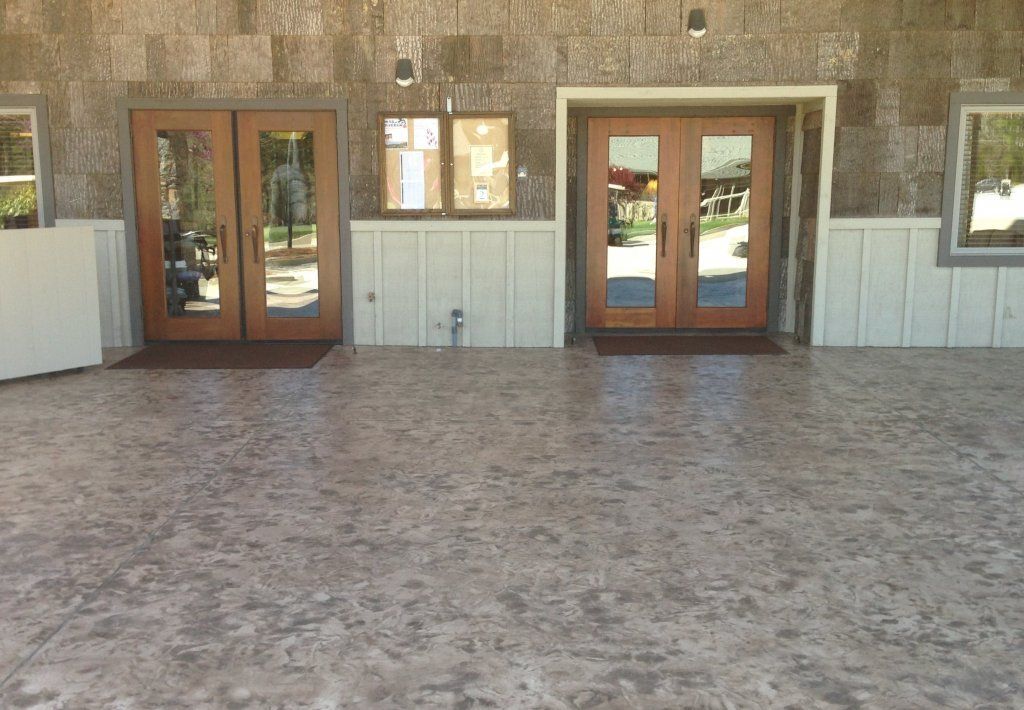 Blue Stone Textured Floor — Horseshoe, NC — Carolina Concrete Designs Inc