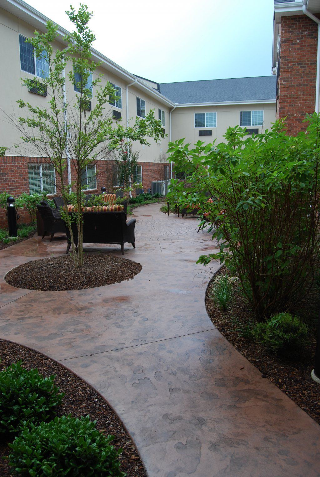 Stamped Blue Stone Texture — Horseshoe, NC — Carolina Concrete Designs Inc