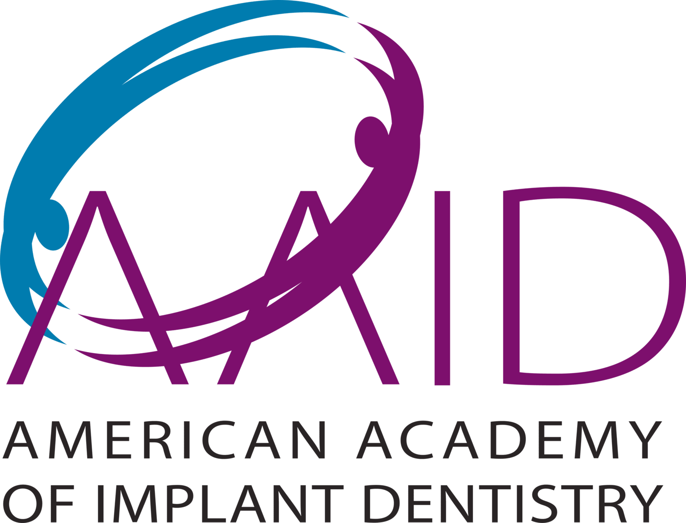 The logo for the american academy of implant dentistry