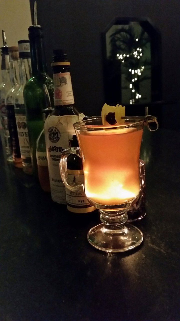 The Miranda, candle on bar