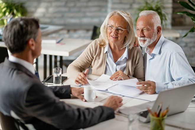 Insurance Signing By Senior Couple — Christiansburg, VA — Metro Insurance Services