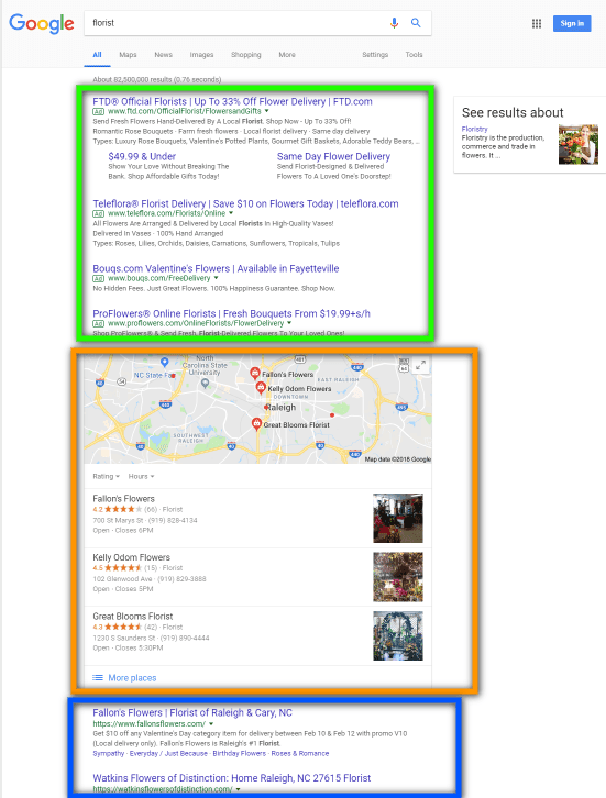 example of google advertising 