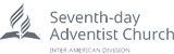 The seventh day adventist church logo is black and white.