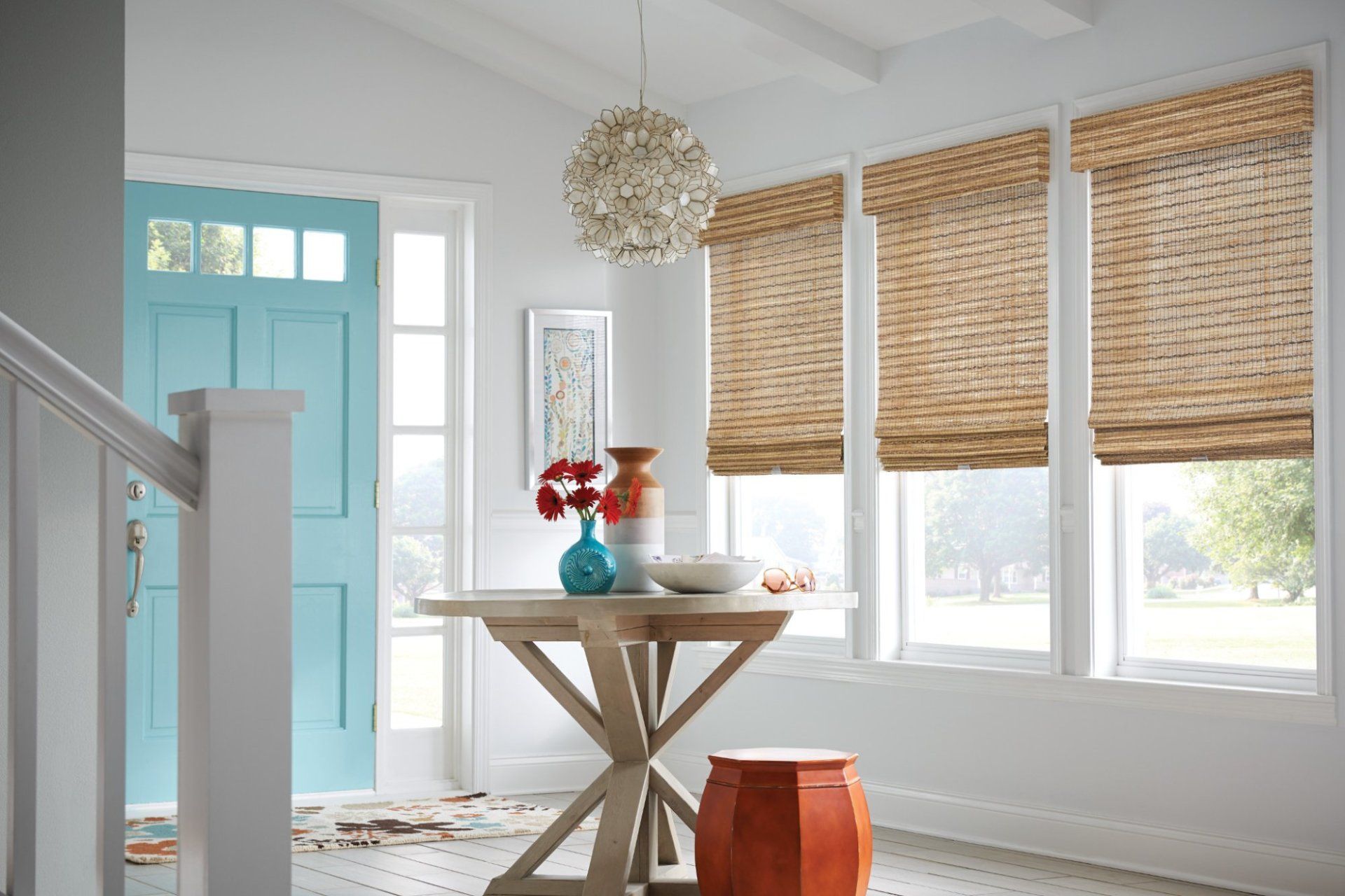 Woven Blinds — Interior View Through A Woven Windows in Baton Rouge, LA