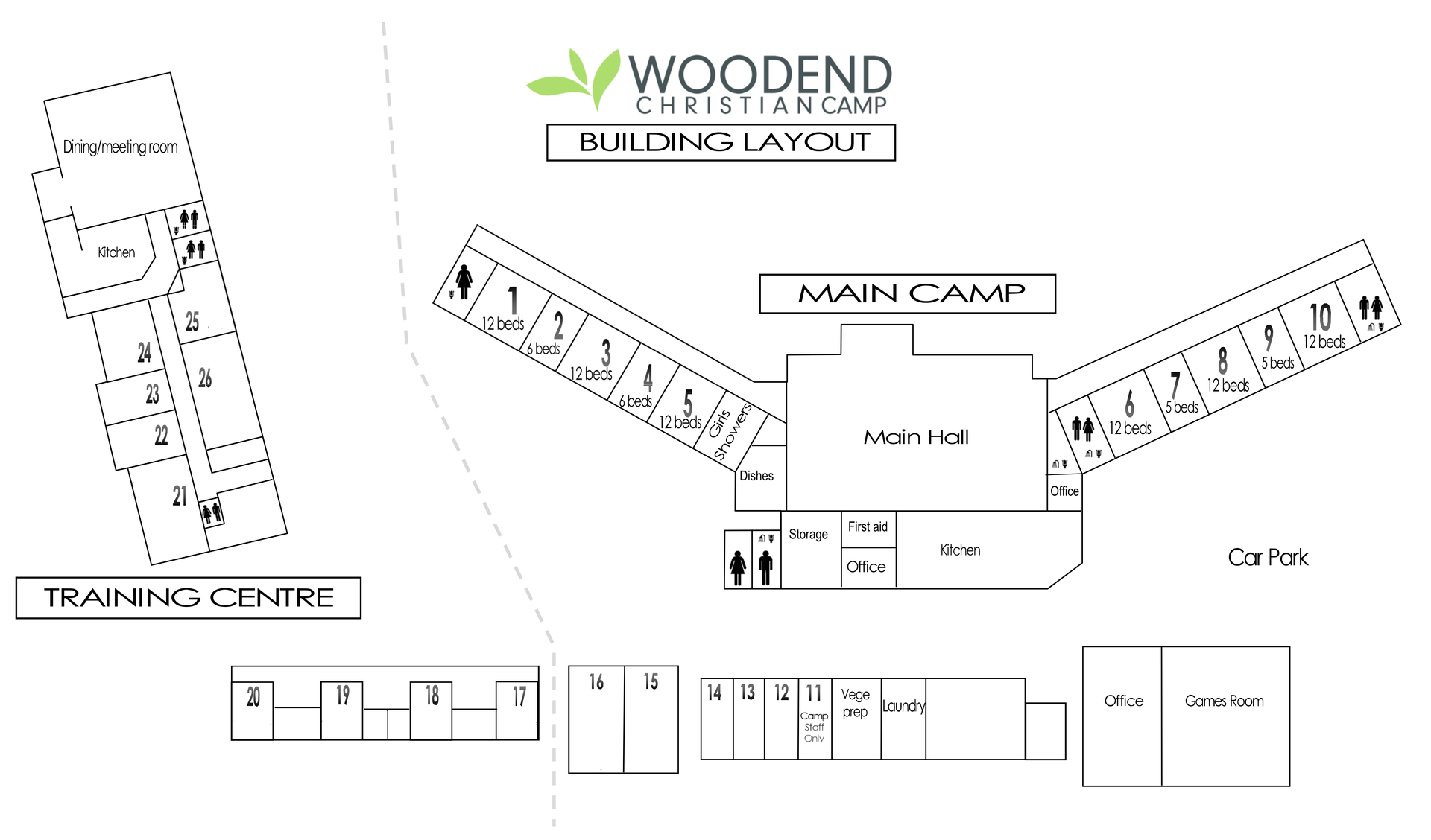 Map of Woodend Christian Camp