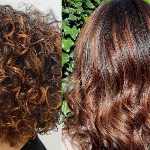 Prima e dopo di colore, taglio e piega