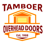 A logo for t Tamboer Overhead Door, Inc. 