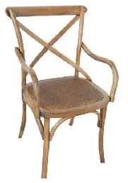 carver cross back chair natural