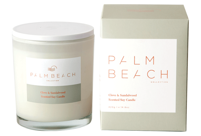 palm beach clove and sandalwood standard candle