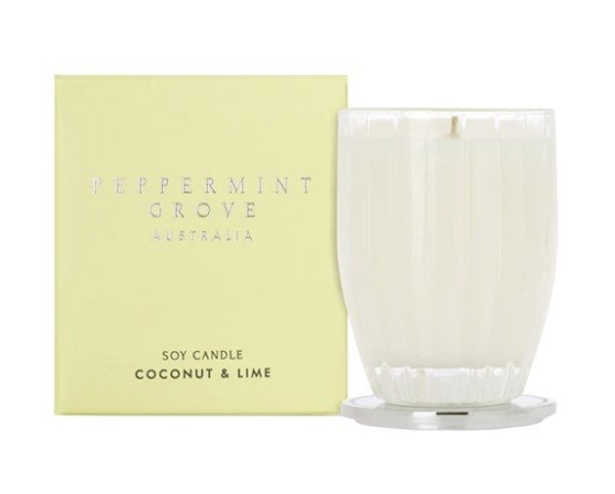 peppermint grove coconut & lime candle