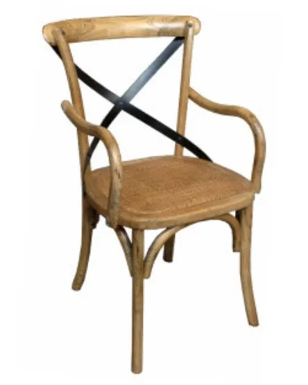 industrial carver cross back chair