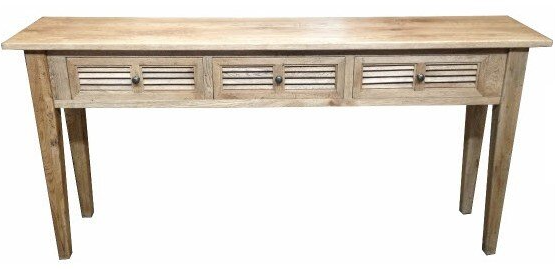louvre 3 drawer hall table