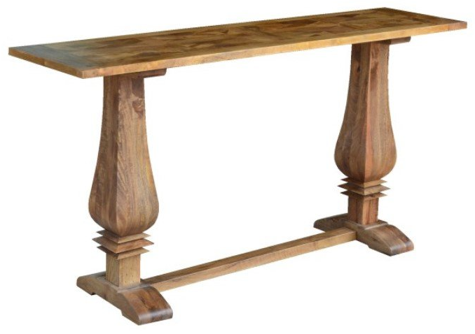 milano parquetry console table