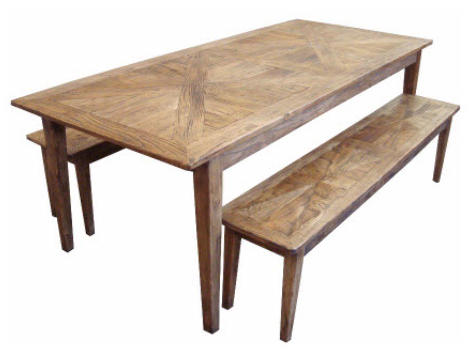 parquetry recycled elm table