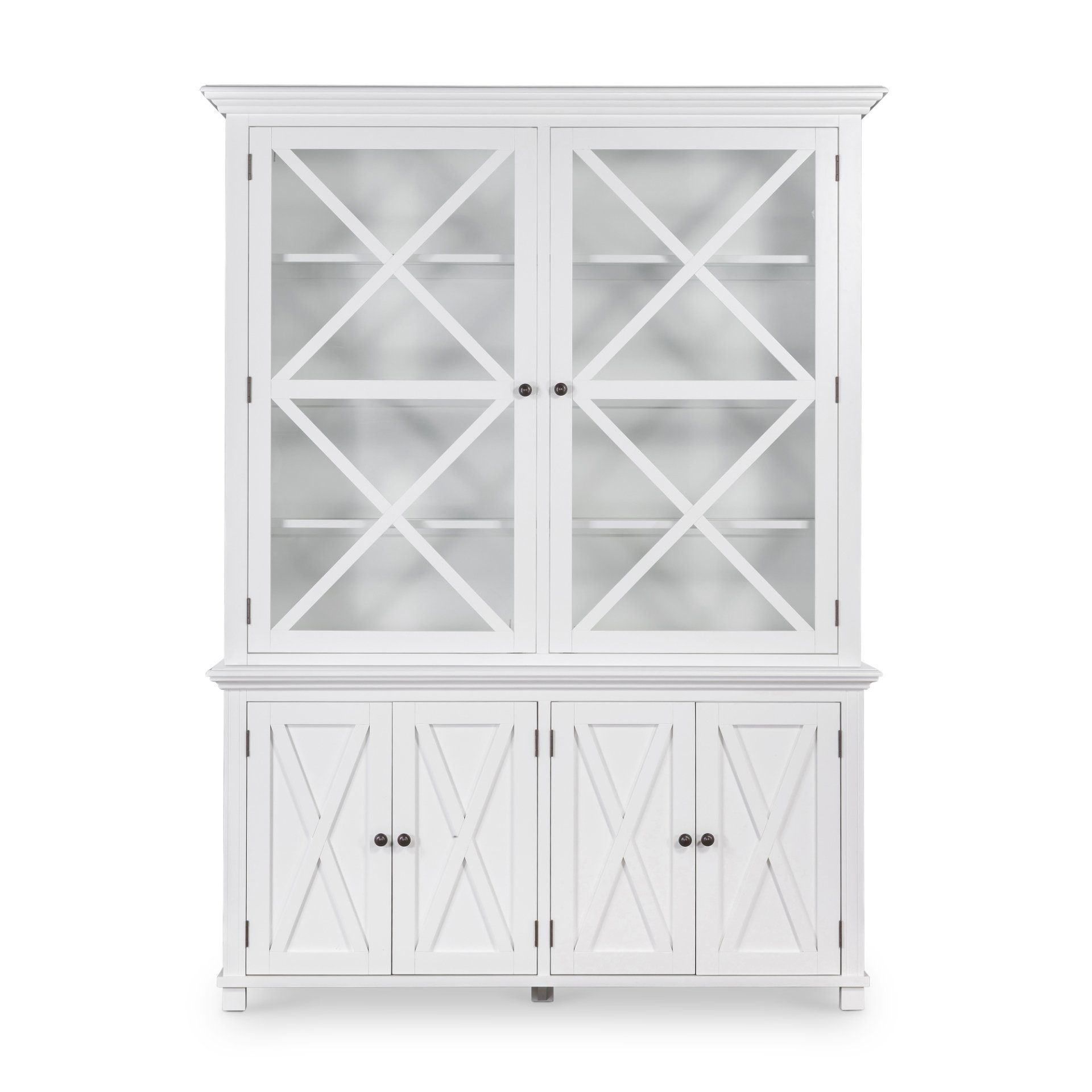 sorrento glass cabinet white