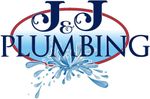 J&J Plumbing logo: black text and wrench over 
