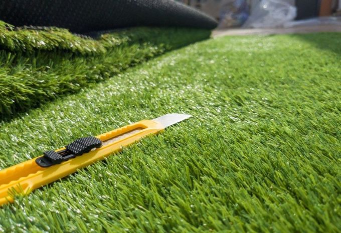 lush artificial lawn