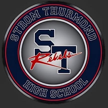 A logo for strom thurmond high school rebels