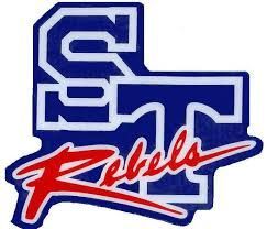 It is a logo for a baseball team called the rebels.