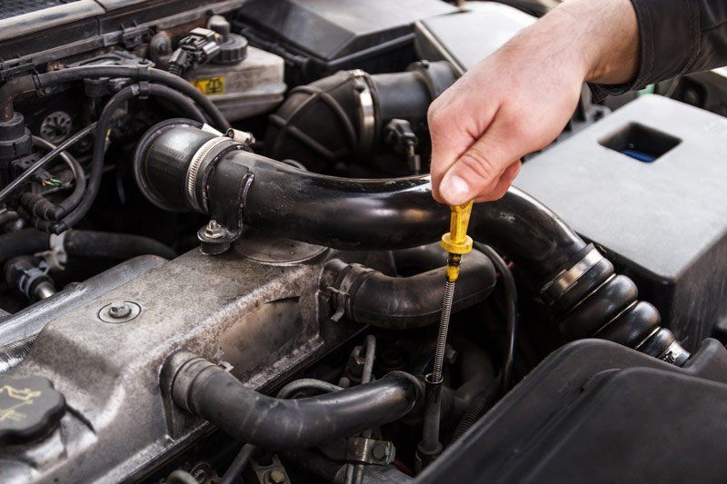 mechanic working on car