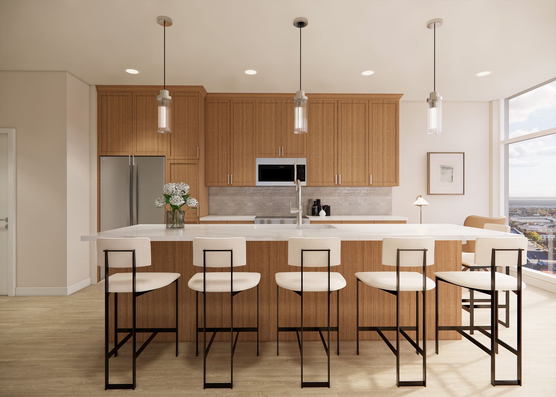 open concept living room