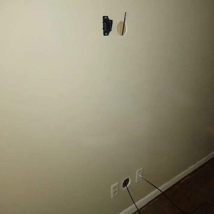 Installing TV Wiring on Wall — Decatur, AL — Operation Handyman