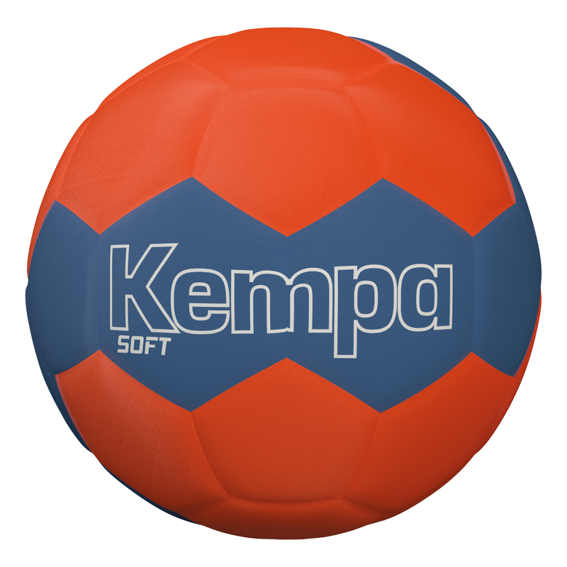 Appelsínugulur og blár Kempa handbolti.