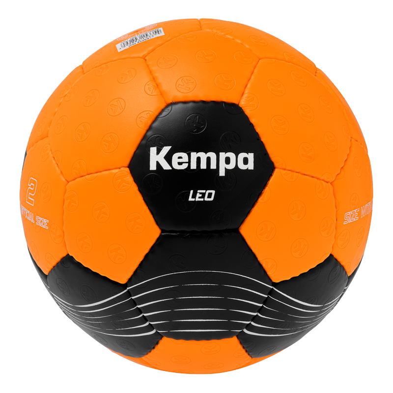 Appelsínugulur og svartur Kempa Leo handbolti.