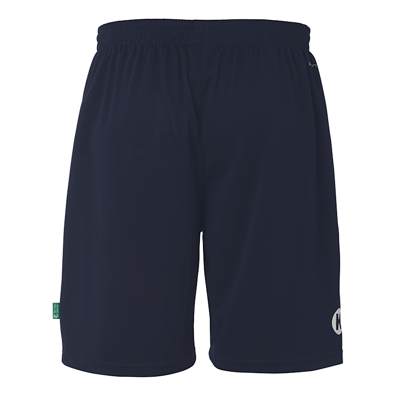 Dökkbláar íþróttabuxur með Kempa merkinu.