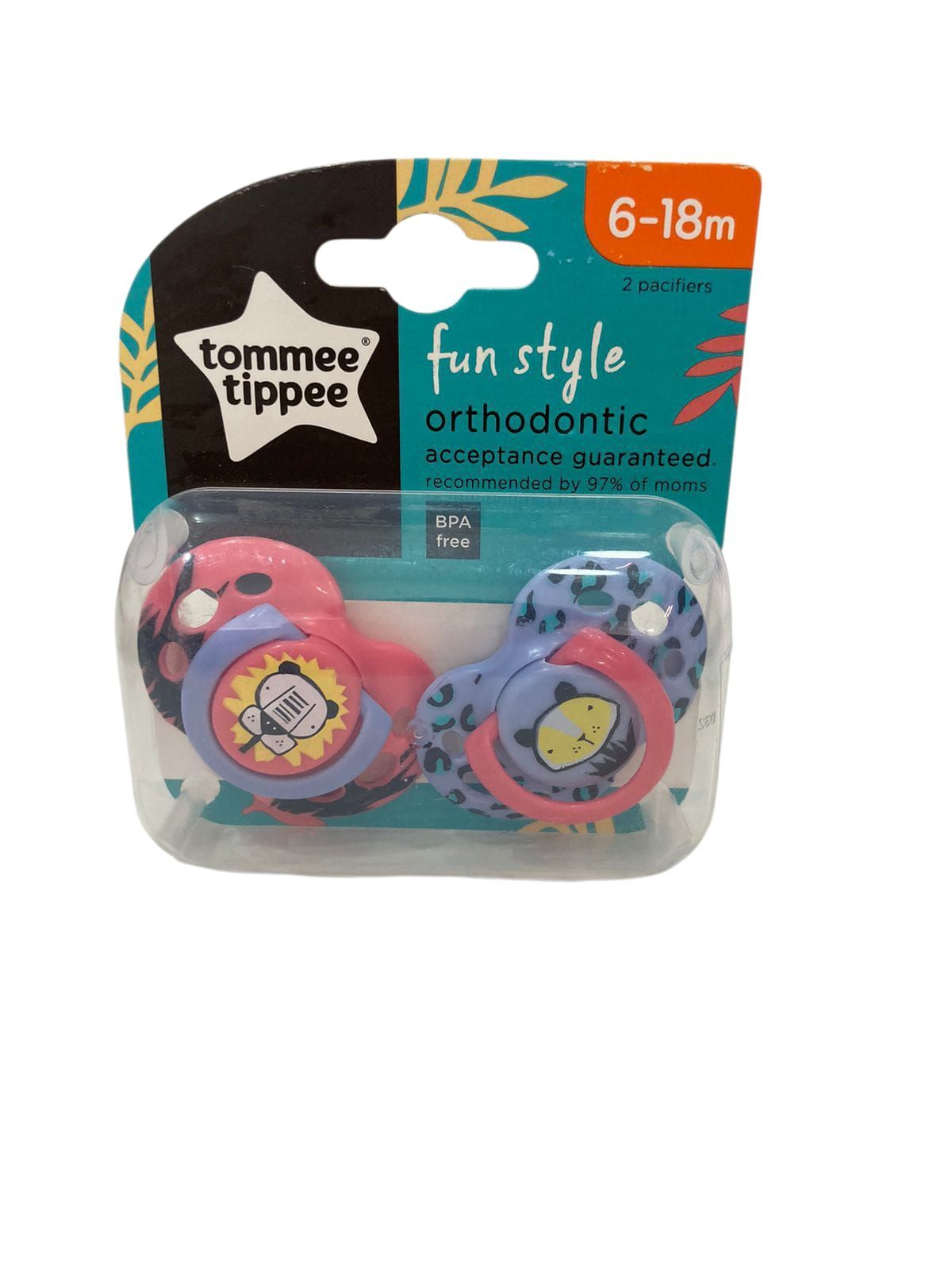 Chupete x2 tommee tippee fun style 6-18 meses