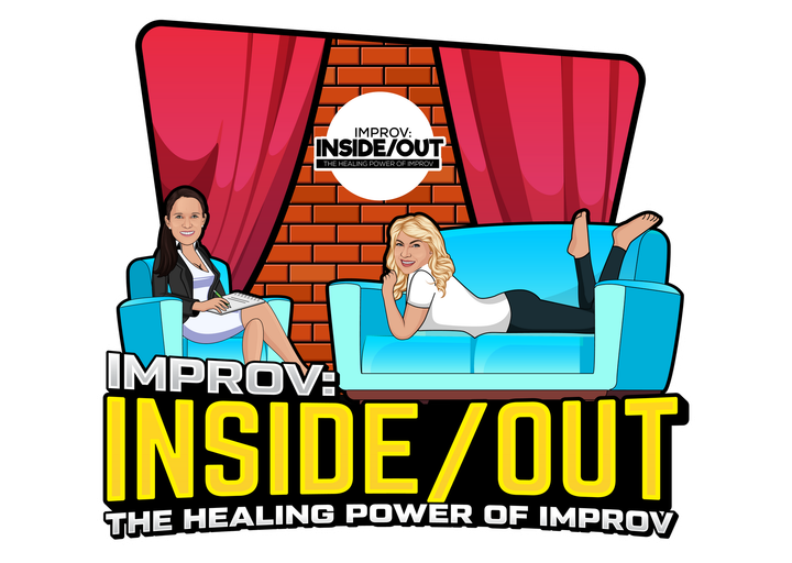 A cartoon of two women sitting on a couch.