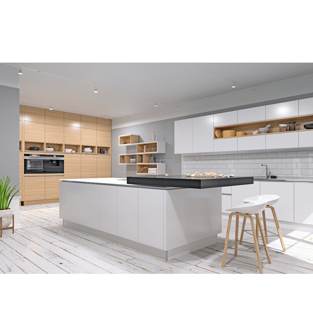 Image Depicting An kitchen area with Tiles From Sinotile