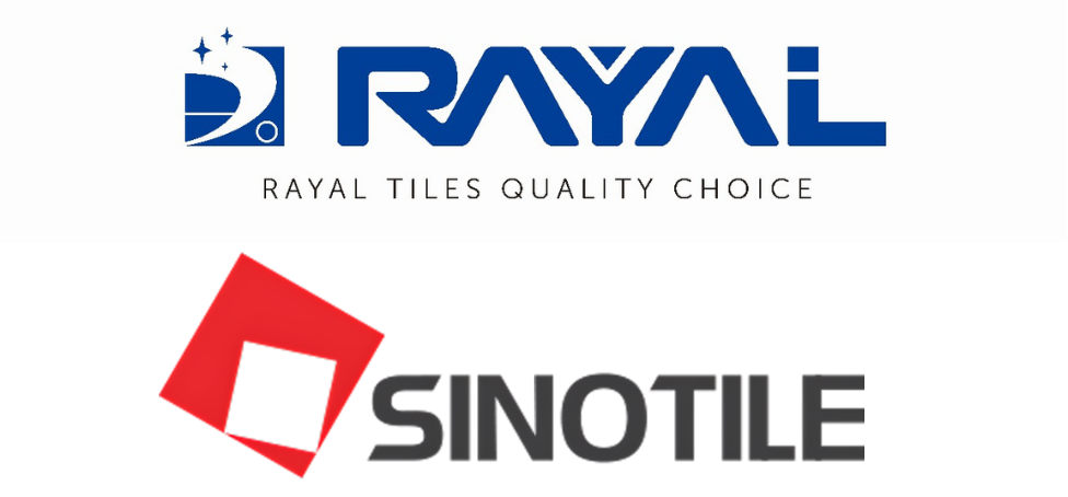 Footer Banner Depicting Sinotile Branding With Tiles