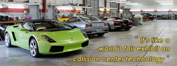 Sports Cars in Shop — Las Vegas, NV — Exoticar Paintworks Inc.