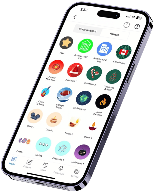 A cell phone with a bunch of icons on the screen.