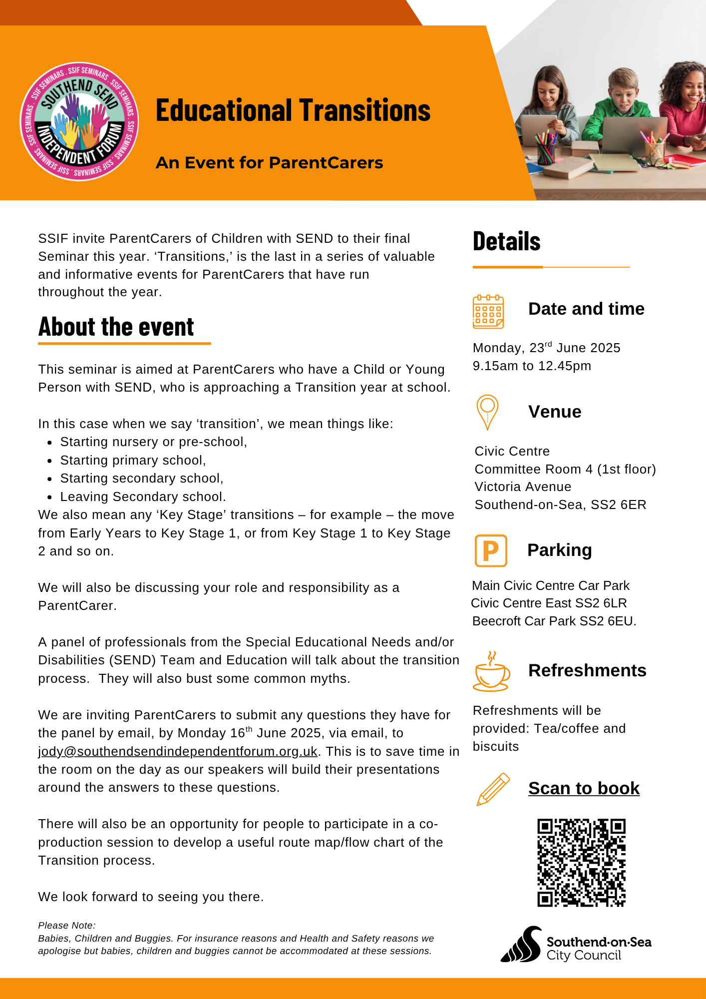 poster for seminar with details