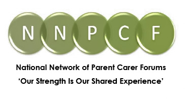 A logo for the national network of parent carer forums